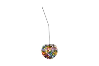 Sculpture en résine Cerise petit - Multicolore