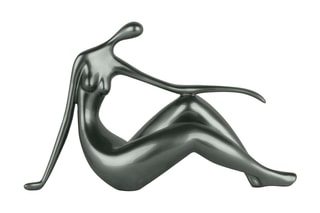 Sculpture en résine Petit repos Anthracite