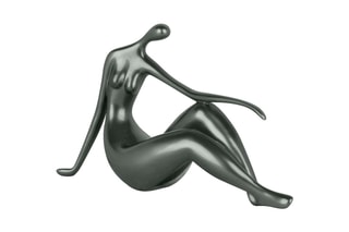 Sculpture en résine Petit repos Anthracite