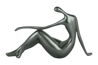 Sculpture en résine Petit repos Anthracite