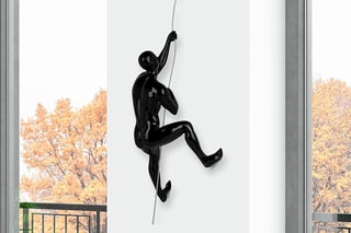 Sculpture en résine Grimpeur Noir