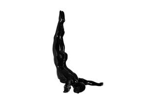 Sculpture en résine Petit plongeur  Noir