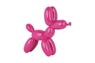 Sculpture en résine Chien ballon petit - Fuchsia