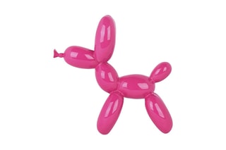 Sculpture en résine Chien ballon petit - Fuchsia