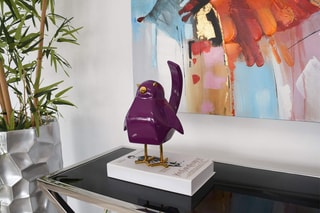 Sculpture Oiseau Violet