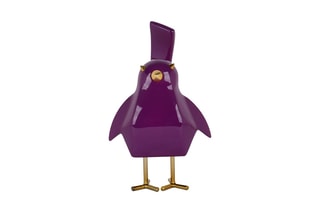 Sculpture Oiseau Violet