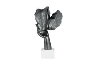 Sculpture en résine Baiser entre amoureux - Anthracite