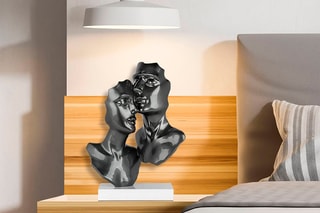 Sculpture Amants Gris