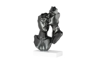 Sculpture Amants Gris