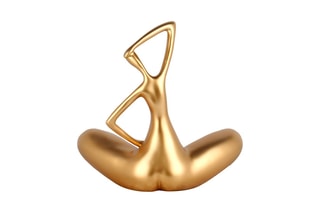 Sculpture en résine Evolution petit Doré