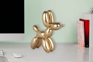 Sculpture Pop Art Chien ballon en résine - 
Doré