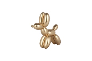 Sculpture Pop Art Chien ballon en résine - 
Doré