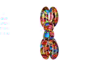 Sculpture Pop Art en résine Chien ballon petit Multicolore