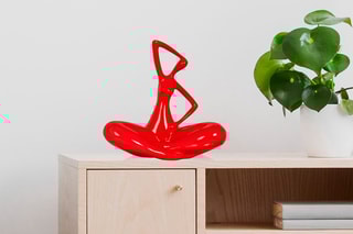 Sculpture en résine Petite évolution - Rouge