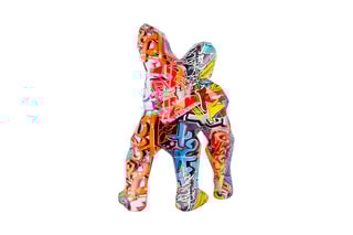 Sculpture King Kong furieux Multicolore