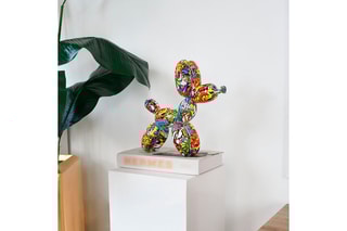 Sculpture Pop Art en résine Chien ballon petit Multicolore
