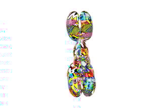 Sculpture Pop Art en résine Chien ballon petit Multicolore