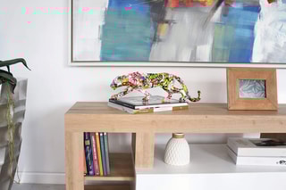 Sculpture en résine Panthère - Multicolore