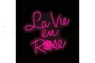 Décoration murale LED La vie en rose - 48 x 50 x 2 cm