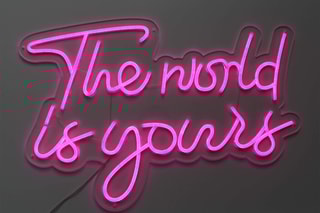Décoration murale LED The world is yours - 40 x 60 x 2 cm