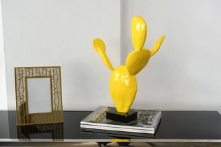 Statuette Cactus piccolo - 41 x 33 x 14 cm - Jaune