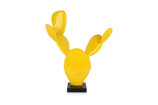 Statuette Cactus piccolo - 41 x 33 x 14 cm - Jaune
