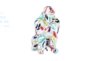 Statuette Orango - 38 x 27 x 25 cm - Blanc
