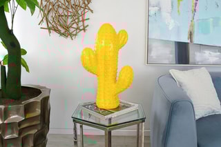 Statuette Cactus 2 - 54 x 35 x 26 cm - Jaune