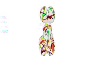 Statuette Cane palloncino piccolo - 27 x 26 x 9,5 cm - Blanc