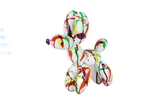 Statuette Cane palloncino piccolo - 27 x 26 x 9,5 cm - Blanc