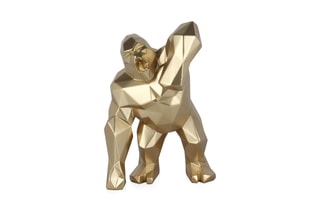 Statuette King Kong arrabbiato - 30 x 20 x 18 cm - Doré