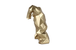 Statuette King Kong arrabbiato - 30 x 20 x 18 cm - Doré