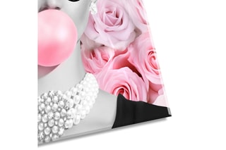 Tableau «Audrey con Rose» Paolo et Edgar - 30 x 30 x 1 cm