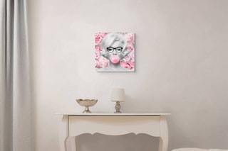 Tableau «Marilyncon Rose» Paolo et Edgar - 30 x 30 x 1 cm