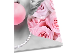 Tableau «Marilyncon Rose» Paolo et Edgar - 30 x 30 x 1 cm