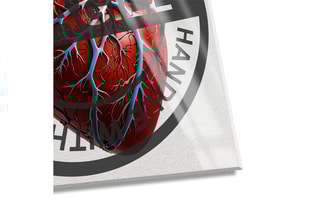 Tableau «Handle with Care» Paolo et Edgar - 30 x 30 x 1 cm
