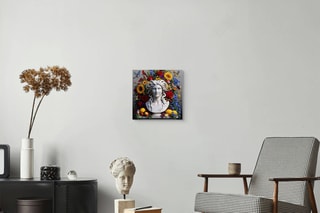 Tableau «Natura morta con Medusa» Paolo et Edgar - 30 x 30 x 1 cm