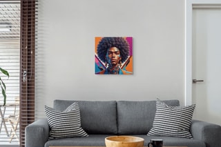 Tableau «Ragazzo Afro Punk» Paolo et Edgar - 30 x 30 x 1 cm