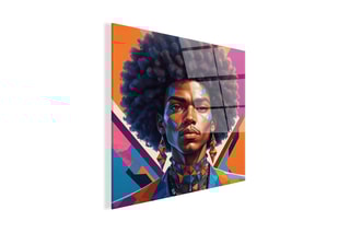 Tableau «Ragazzo Afro Punk» Paolo et Edgar - 30 x 30 x 1 cm
