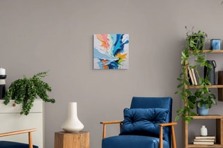 Tableau «Flusso Interrotto» Paolo et Edgar - 30 x 30 x 1 cm
