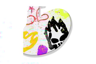 Décoration murale Splat on Graffiti signs - 49,5 x 42 x 1 cm - Blanc