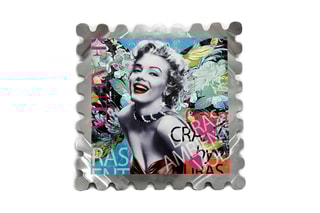 Tableau «Omaggio a Marilyn Monroe» Paolo et Edgar - 50 x 50 x 1 cm