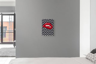 Tableau «Bocca su Zigzag» Paolo et Edgar - 30 x 21,5 x 1 cm