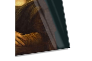 Tableau «Monna Lisa con fiori in testa» Paolo et Edgar - 30 x 21,5 x 1 cm