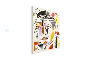 Tableau «Omaggio a Picasso 2» Paolo et Edgar - 30 x 21,5 x 1 cm