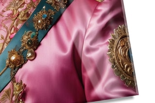 Tableau «Leone Imperial Pink Parade» Paolo et Edgar - 30 x 21,5 x 1 cm