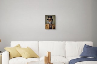 Tableau «Tigre Noblesse Parade» Paolo et Edgar - 30 x 21,5 x 1 cm