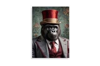 Tableau «Gorilla Noblesse Parade» Paolo et Edgar - 30 x 21,5 x 1 cm