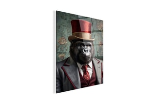 Tableau «Gorilla Noblesse Parade» Paolo et Edgar - 30 x 21,5 x 1 cm