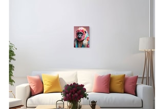 Tableau «Gorilla Peace & Joy Parade» Paolo et Edgar - 30 x 21,5 x 1 cm